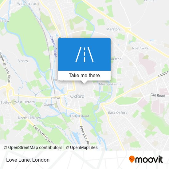 Love Lane map