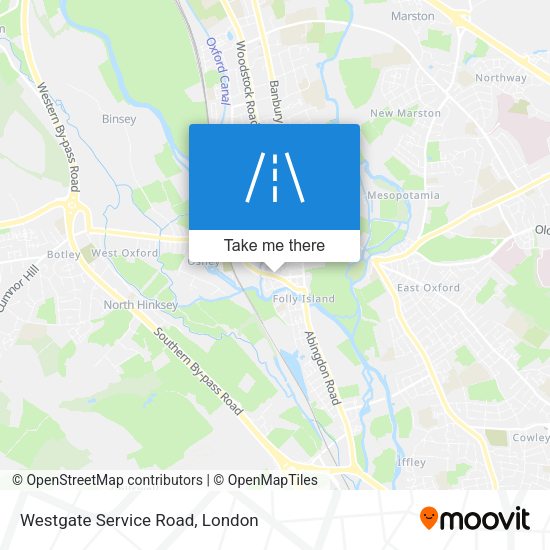 Westgate Service Road map