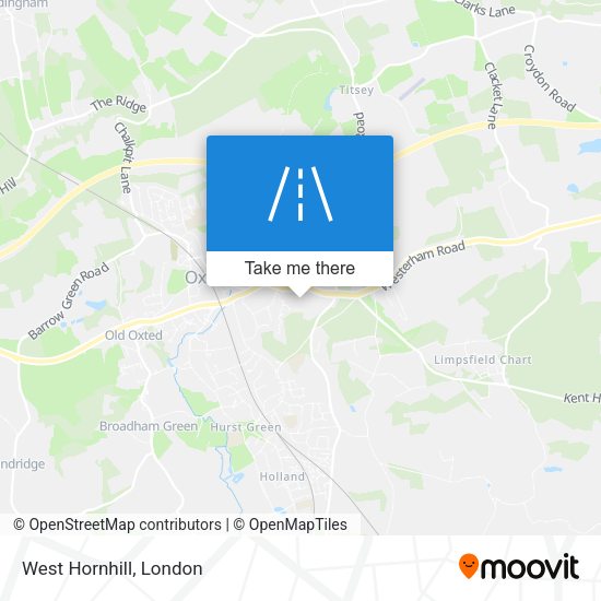 West Hornhill map