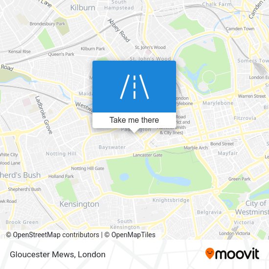 Gloucester Mews map