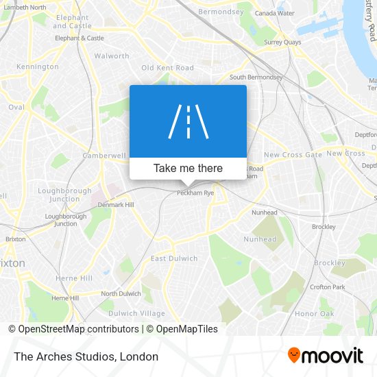 The Arches Studios map