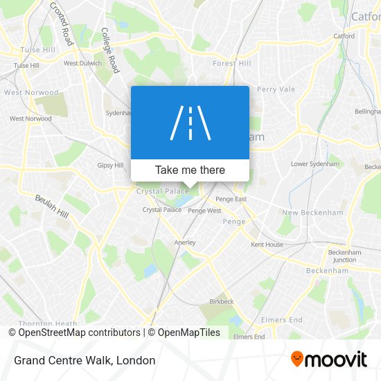 Grand Centre Walk map