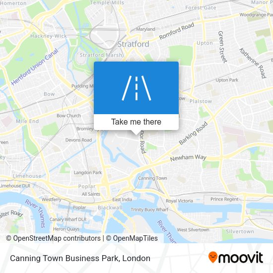 Canning Town Business Park map