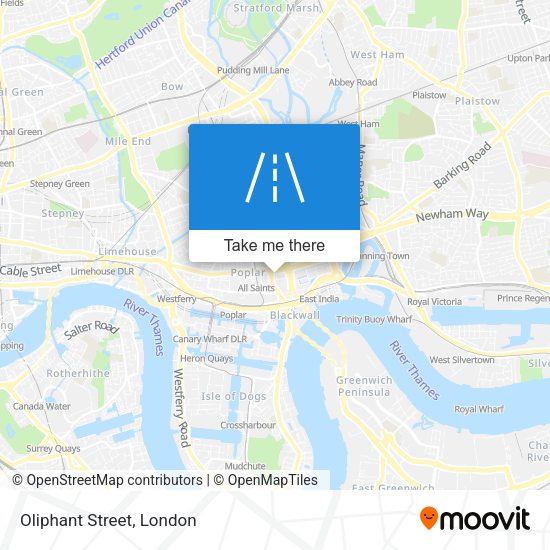 Oliphant Street map