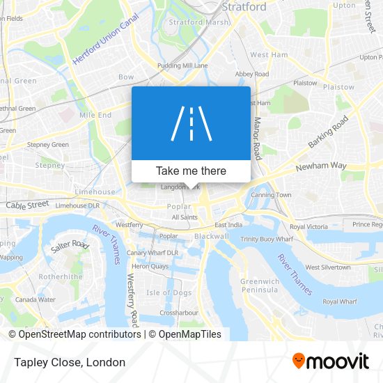 Tapley Close map