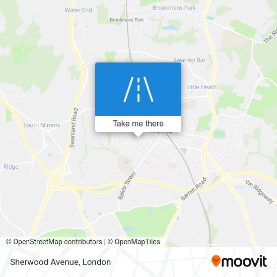 Sherwood Avenue map