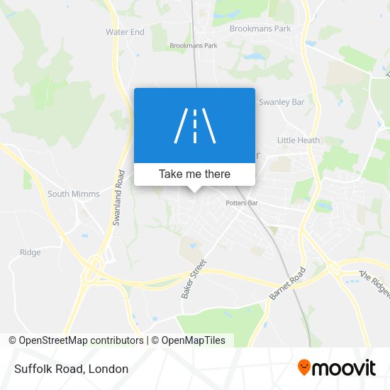 Suffolk Road map