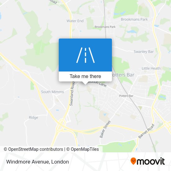 Windmore Avenue map
