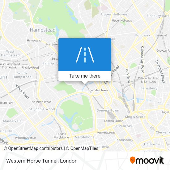 Western Horse Tunnel map