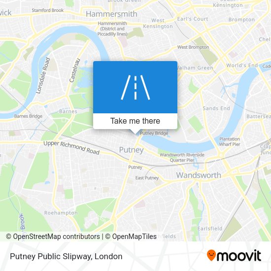 Putney Public Slipway map
