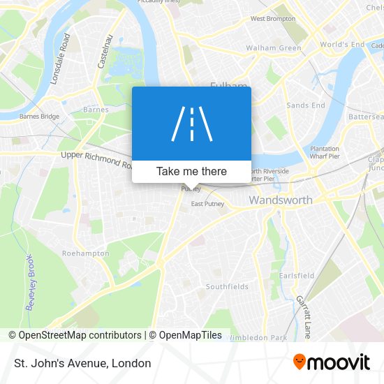 St. John's Avenue map
