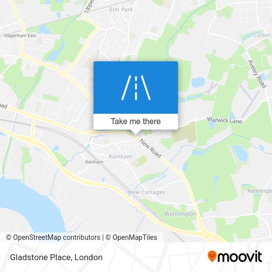 Gladstone Place map