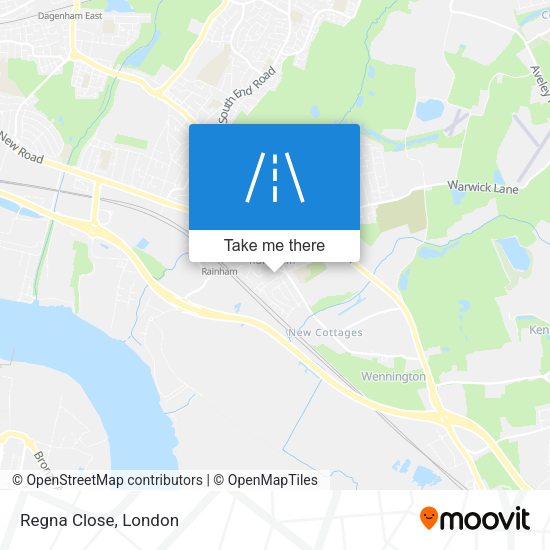 Regna Close map