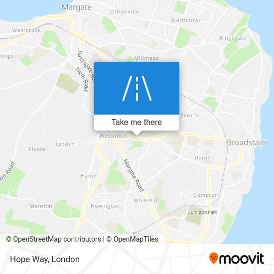 Hope Way map