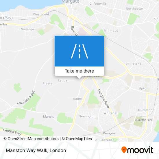 Manston Way Walk map