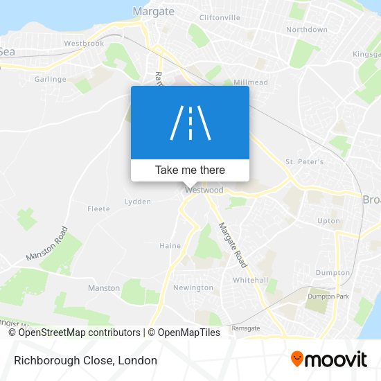 Richborough Close map