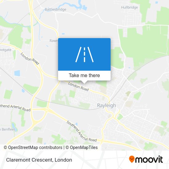Claremont Crescent map