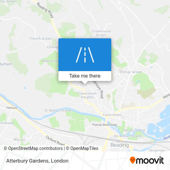 Atterbury Gardens map