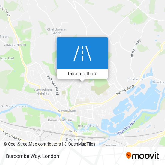 Burcombe Way map