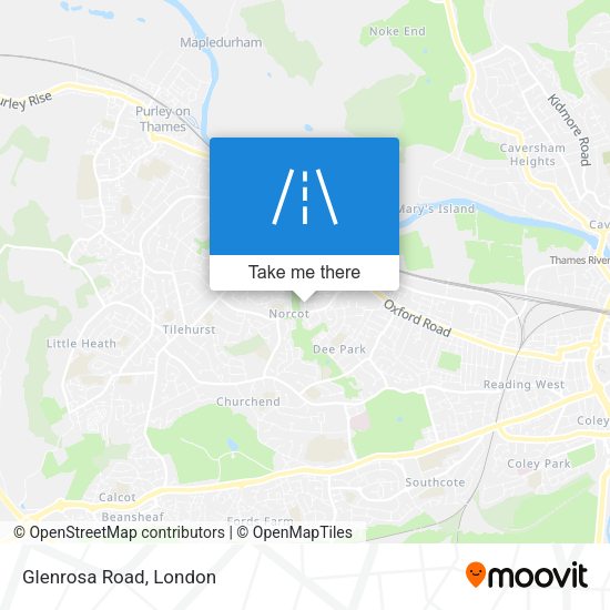 Glenrosa Road map