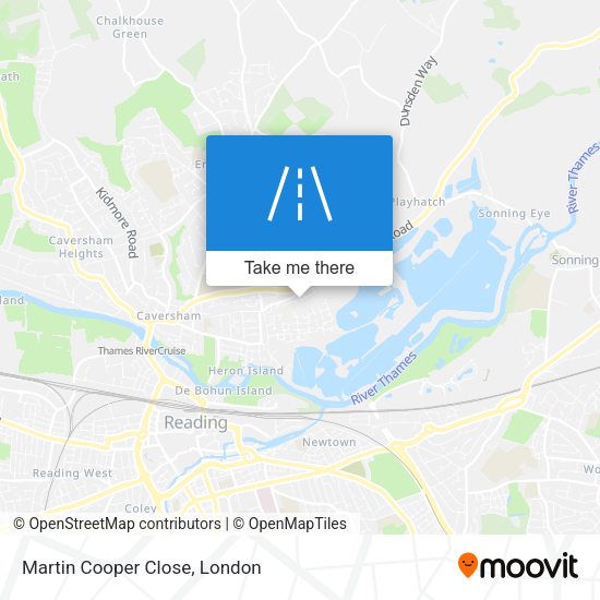 Martin Cooper Close map