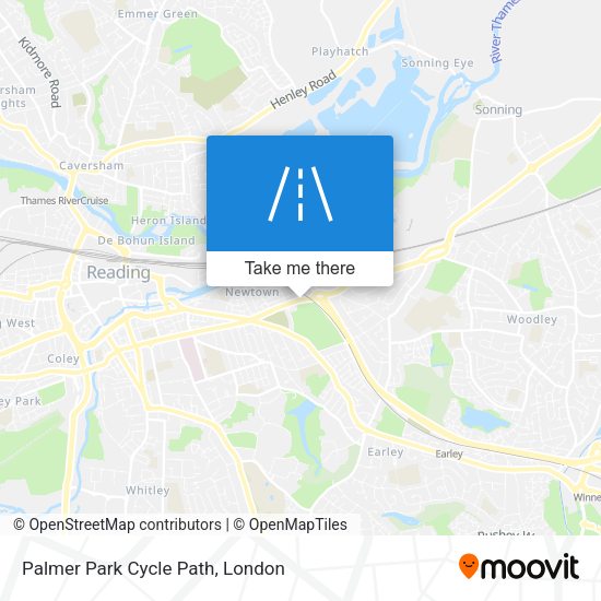 Palmer Park Cycle Path map