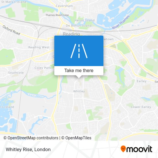 Whitley Rise map