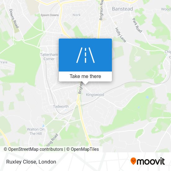 Ruxley Close map