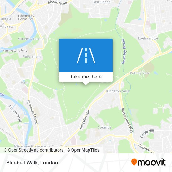 Bluebell Walk map