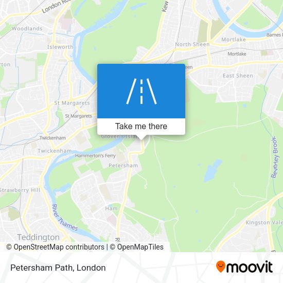 Petersham Path map