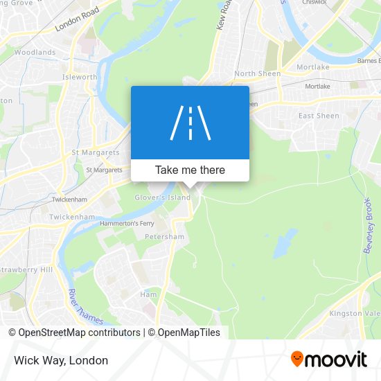 Wick Way map