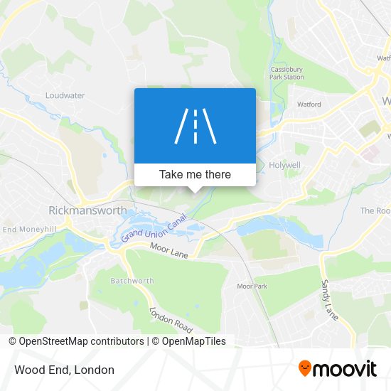 Wood End map