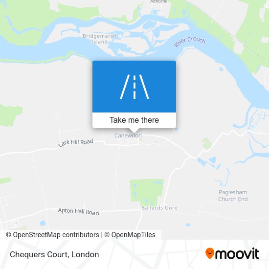 Chequers Court map