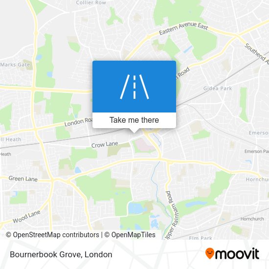 Bournerbook Grove map