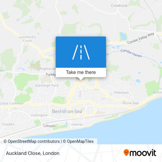 Auckland Close map