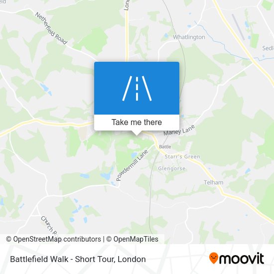 Battlefield Walk - Short Tour map