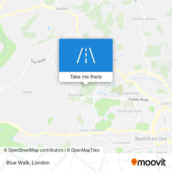 Blue Walk map