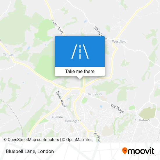 Bluebell Lane map