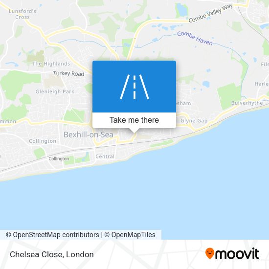 Chelsea Close map