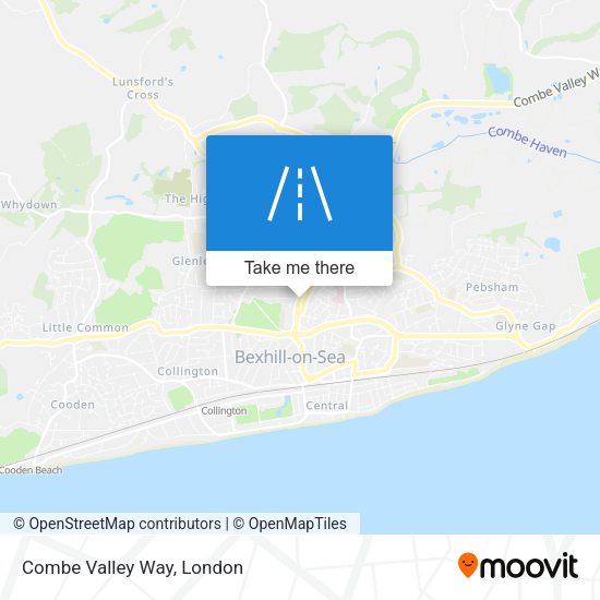 Combe Valley Way map
