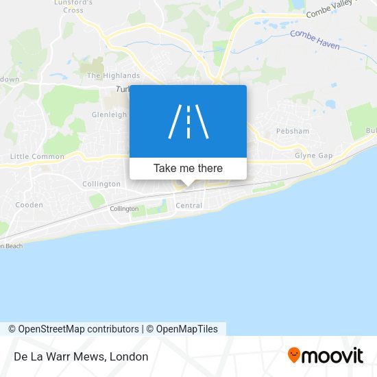 De La Warr Mews map