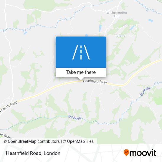 Heathfield Road map