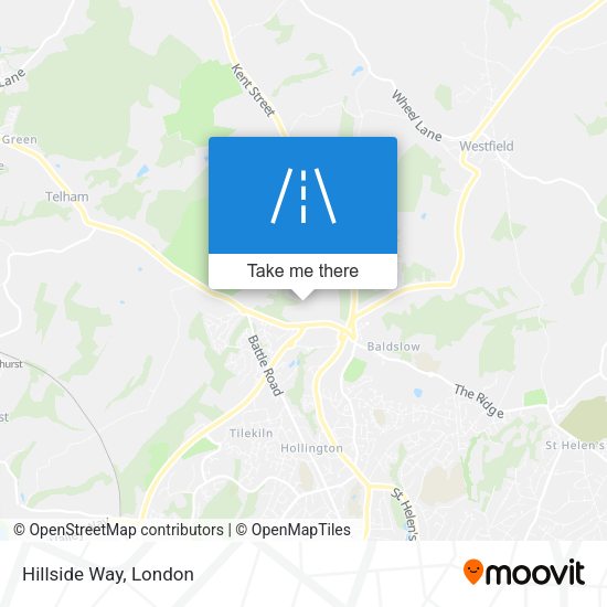 Hillside Way map