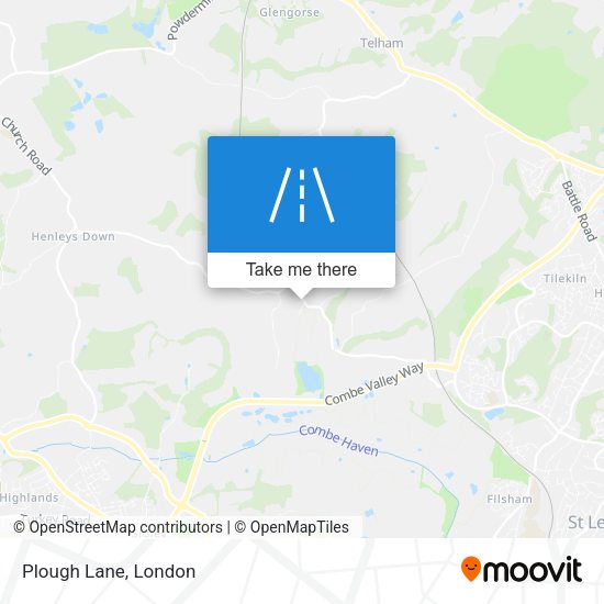 Plough Lane map