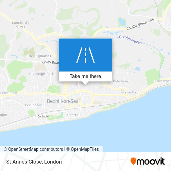 St Annes Close map