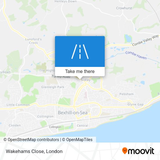 Wakehams Close map