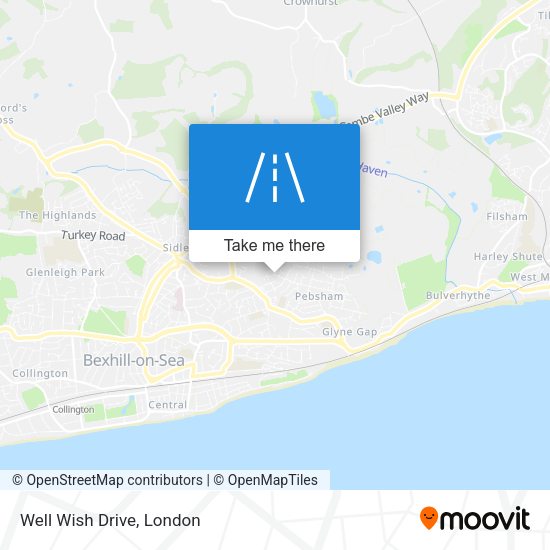 Well Wish Drive map