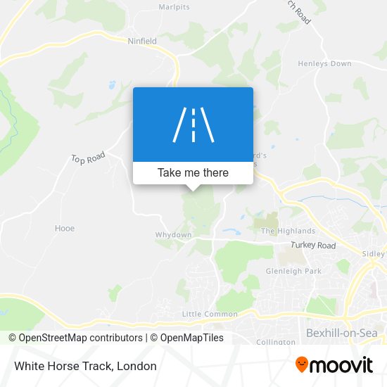 White Horse Track map