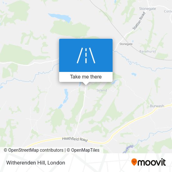 Witherenden Hill map