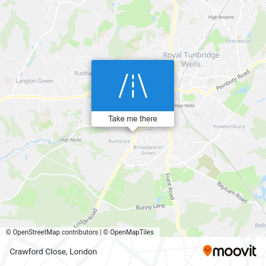 Crawford Close map